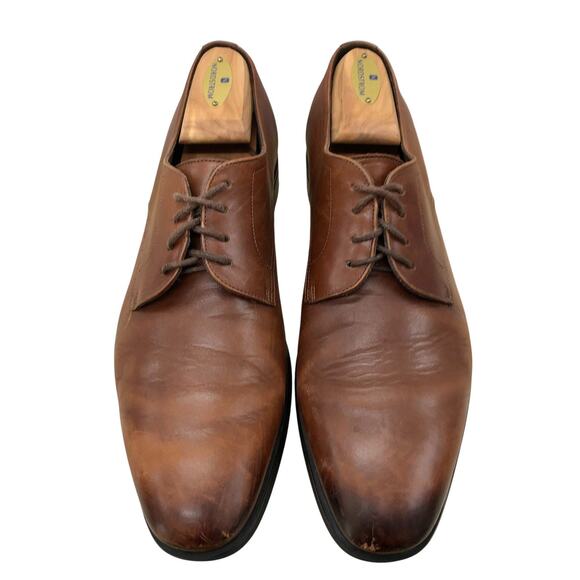 To Boot New York Adam Derrick Mens 10 Brown Leather Derby Dress Shoes Classic
